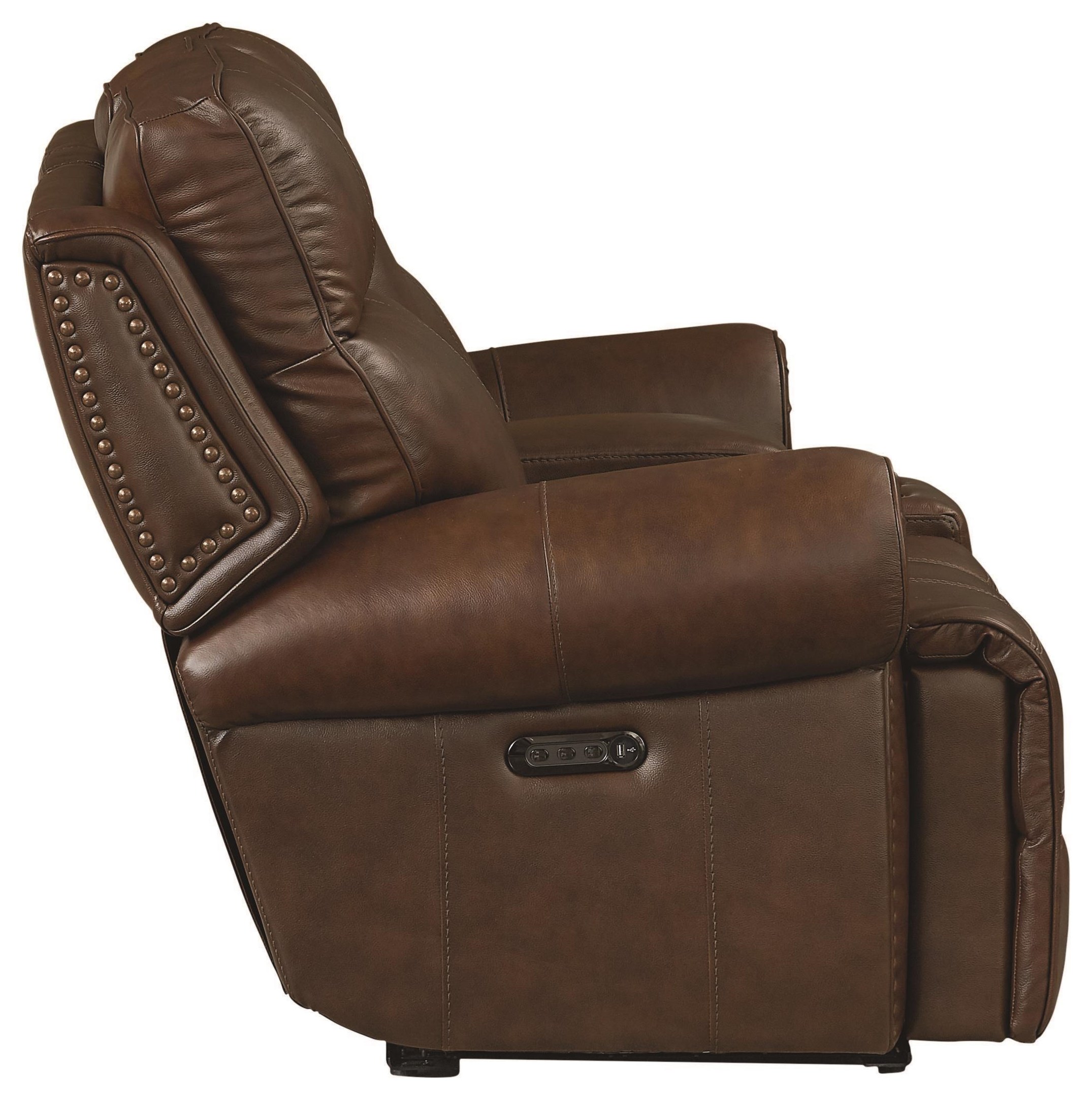 Bassett Club Level Claremont 3738PC42K Leather Power Zero Gravity